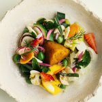 Salade de légumes et tartare de carottes