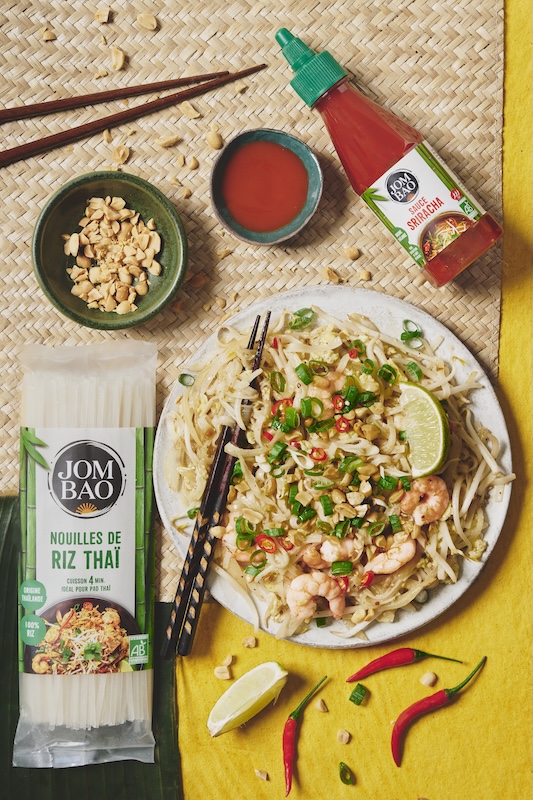 recette de Pad Thaï bio au Sriracha