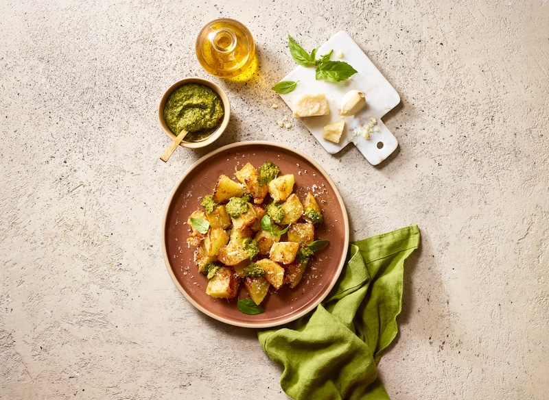 recette de Pommes de terre croustillantes au parmesan