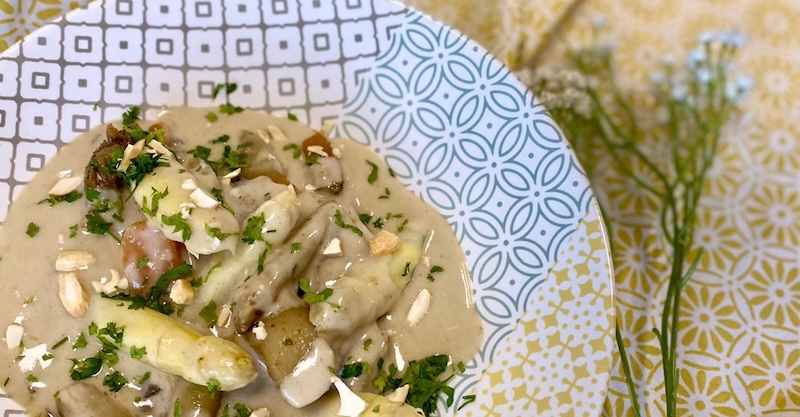 recette de Curry d’asperges blanches