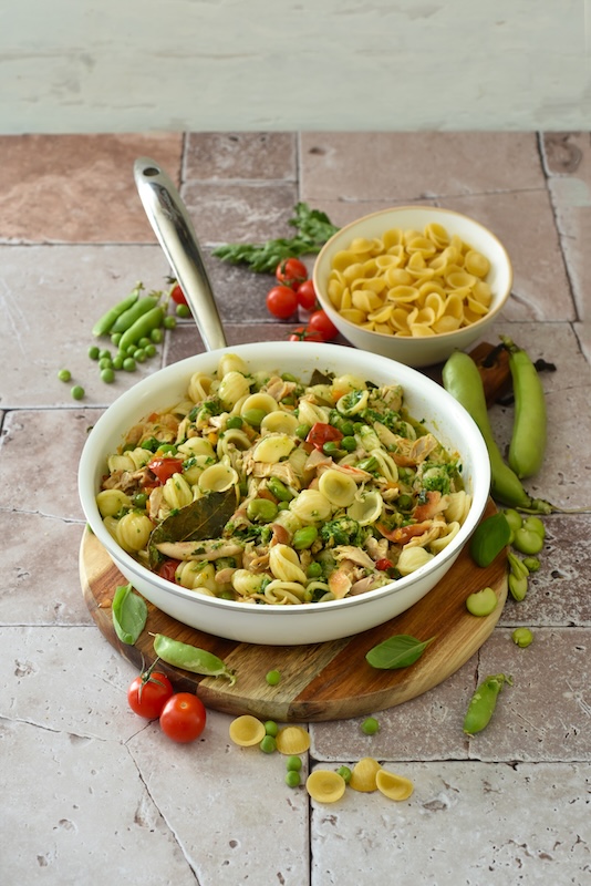 recette Effiloché de lapin aux orecchiette