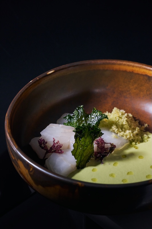 Tartare de turbot en saumure