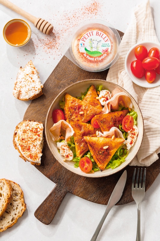 recette de Bricks de chèvre frais et miel