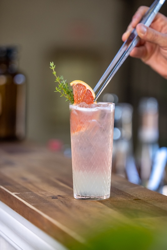 Cocktails gin Roseline Fizz