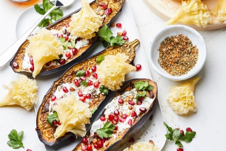 Aubergines rôties façon méditerranéenne