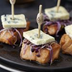 Bouchées de saumon et Bresse Bleu