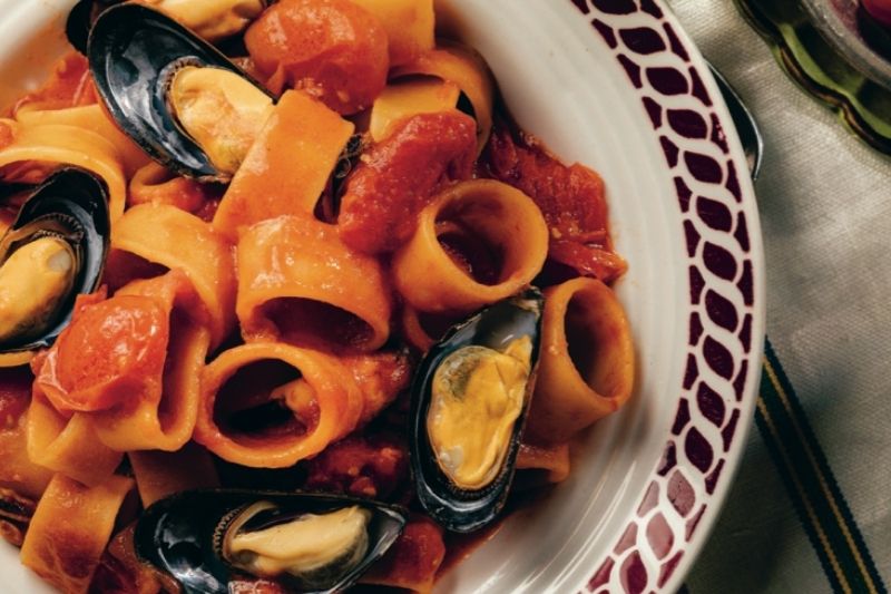 Calamarata aux moules et Pecorino
