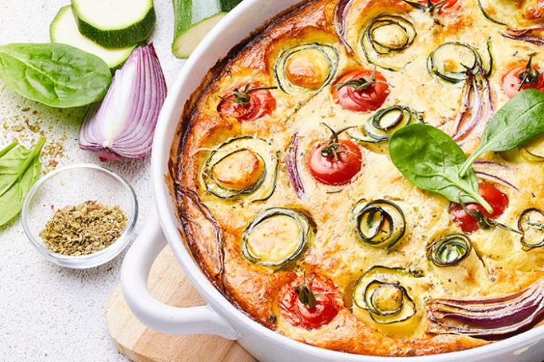 Clafoutis salé aux légumes d’été