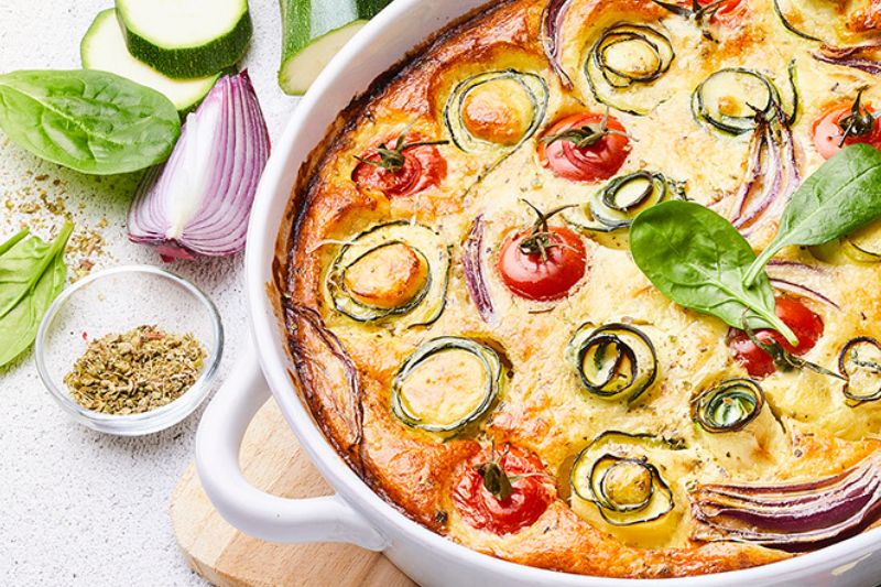 Clafoutis salé aux légumes d’été