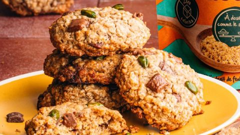 Cookies avoine pistaches chocolat