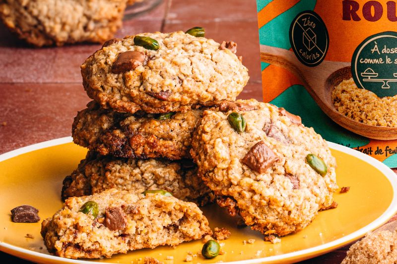 Cookies avoine pistaches chocolat