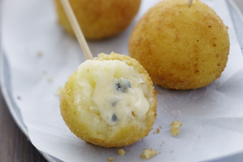 Croquettes au Bresse Bleu