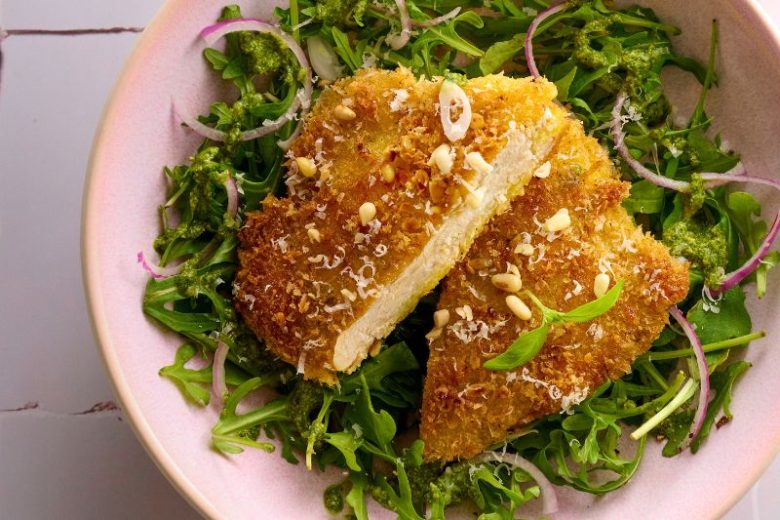 Escalopes de veau panées aux pignons