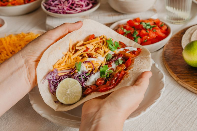 Fajitas aux poivrons et pickles