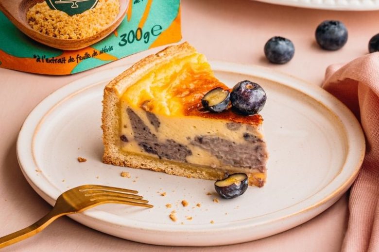 Flan aux myrtilles
