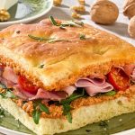 Focaccia au pesto ricotta noix