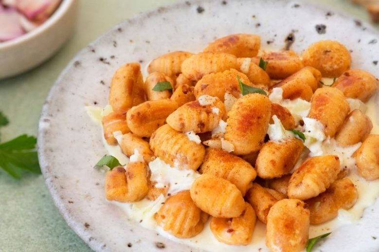 Gnocchi au chorizo à la crème de Comté