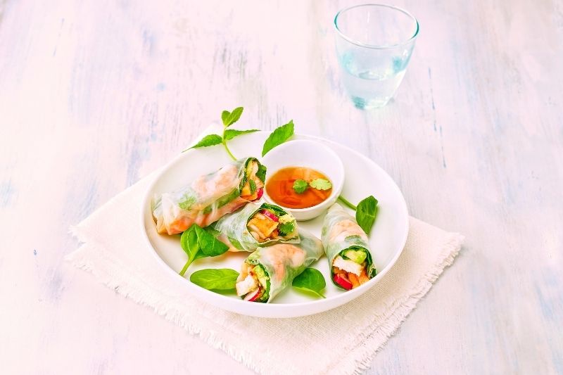recette de Rouleaux de printemps au lapin