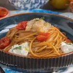 Linguine à la crème de langoustines