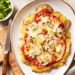 Pizza aux champignons oignons