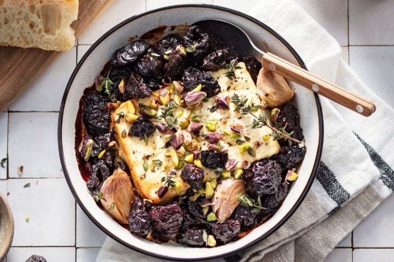 Pruneaux rôtis à la feta