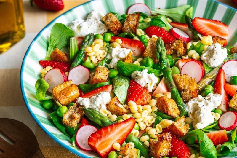 Salade tiède de mini coquilles