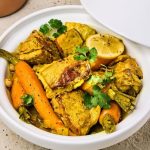 Tajine printanier de flanchet de veau