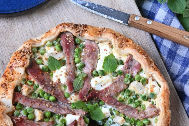 Tarte rustique de canard aux légumes