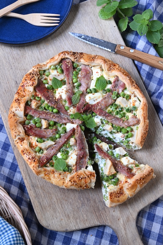 recette de Tarte rustique de canard aux légumes