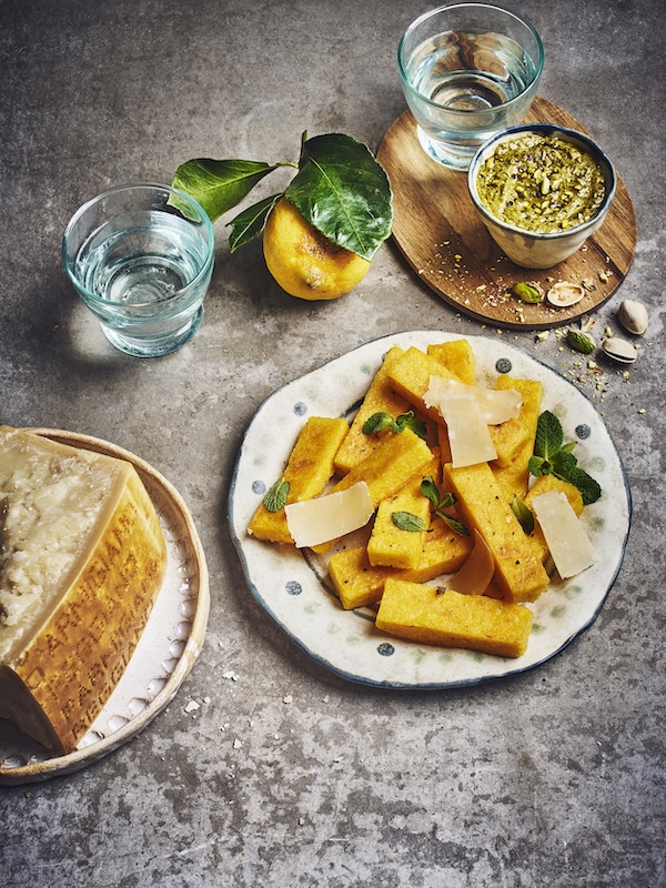 recette de Bâtonnets de polenta au Parmigiano Reggiano