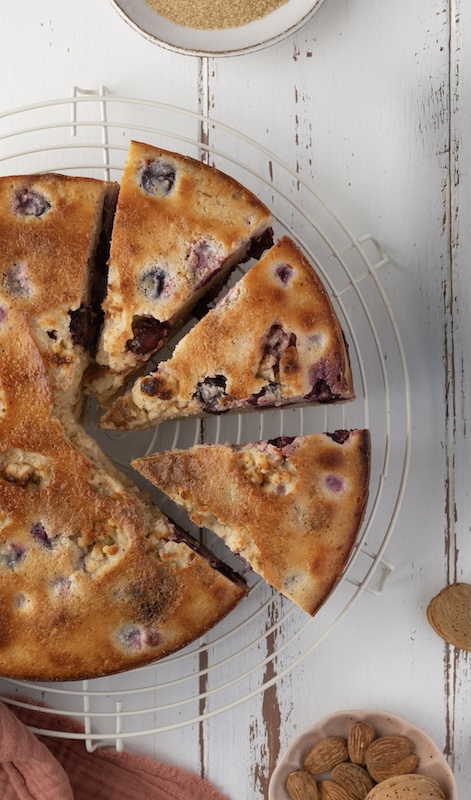 recette de Clafoutis aux griottes et au lait de chèvre