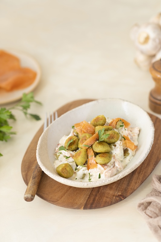 recette de Gnocchi ail et fines herbes