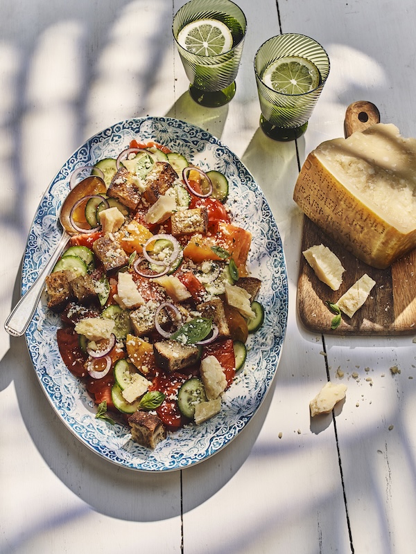recette de Panzanella au Parmigiano Reggiano