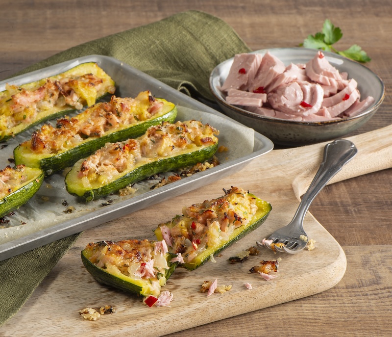 recette de Courgettes farcies au thon