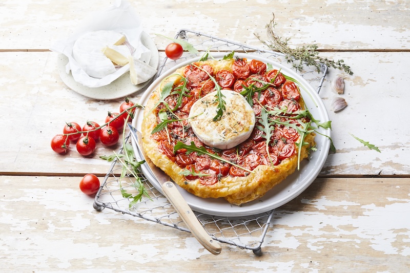 recette de Tatin de tomates et Tomme Vaudoise