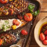Aubergine grillée à la sauce tamarin