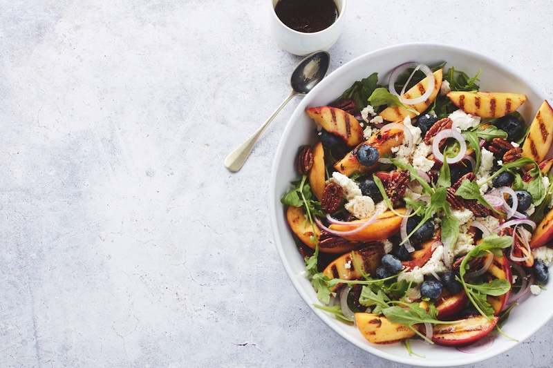 recette de Salade de nectarines grillées à la feta