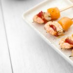 Brochettes melon chorizo crevette