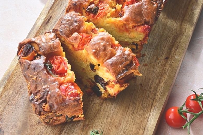 Cake aux tomates olives et feta