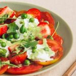 Carpaccio de tomates et sauce crudité