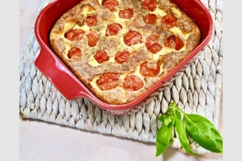 Clafoutis de tomates cerises