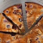 Clafoutis aux griottes et au lait de chèvre
