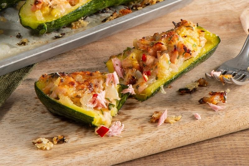 Courgettes farcies au thon