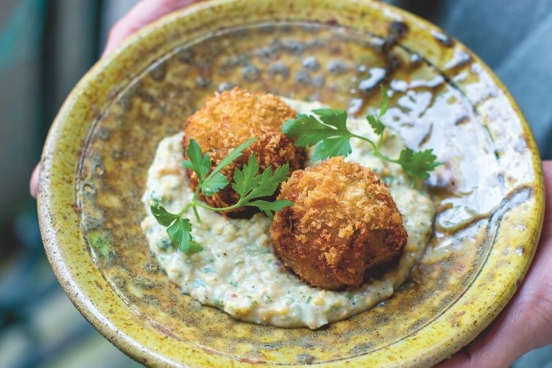 Croquette d’asperge verte