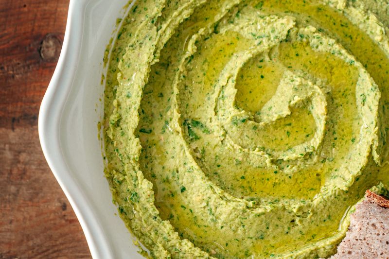 Houmous de petits pois