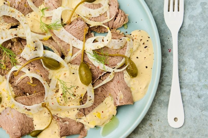 Macreuse comme un vitello tonnato