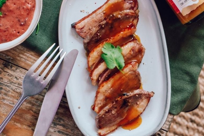 Magret de canard à la passion
