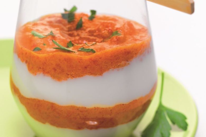 Mousse de Reblochon aux poivrons rouges