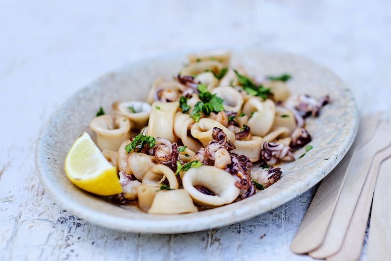 Calamars caramélisés
