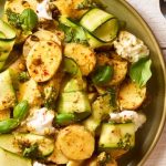 Salade de primeurs courgette et burrata
